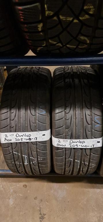 2x 205-40-17 Dunlop Zomer 6.2mm €40 Per Band 205 40 17 beschikbaar voor biedingen