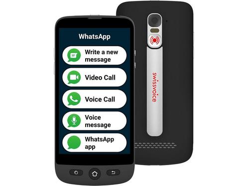 Swissvoice S510M Senioren Smartphone Simlockvrij - 4G+ - SOS, Huis en Inrichting, Woonaccessoires | Overige, Zo goed als nieuw