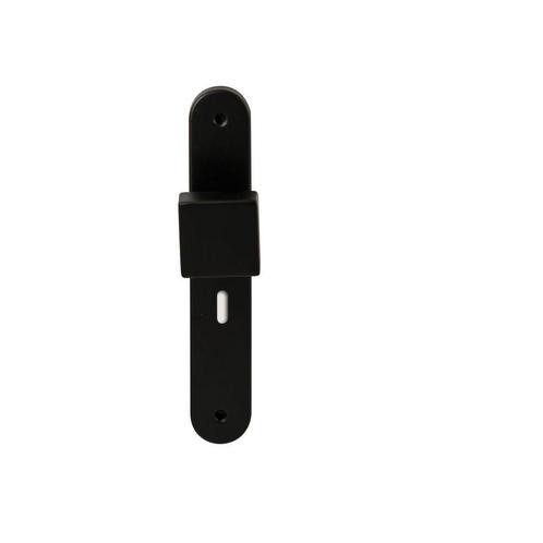 Knopkruk Quadro op ovaal langschild sleutelgat 56mm - zwart, Doe-het-zelf en Verbouw, Hang- en Sluitwerk, Nieuw, Verzenden