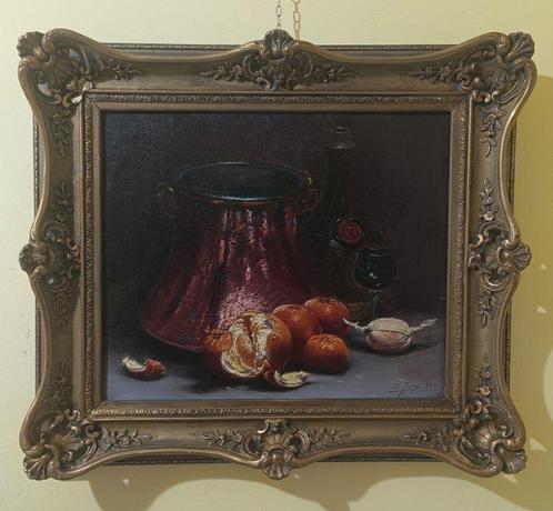 Charles Frédéric Jung (1865-1936) - Natura morta con frutta, Antiek en Kunst, Kunst | Schilderijen | Klassiek