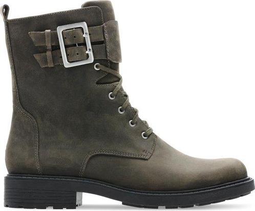 Clarks Orinoco2 Lace Dames Laarzen - 36 - Dark Olive Lea -, Kleding | Dames, Schoenen, Verzenden
