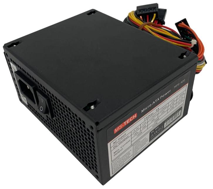 MS-Tech MPS-400 – Micro ATX SFX Power Supply 400W, Computers en Software, Interne voedingen, Refurbished, Verzenden