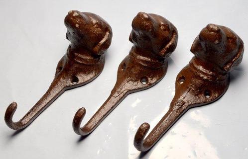 Kapstok (3) - Gietijzer - Houderset voor honden, Antiek en Kunst, Curiosa en Brocante