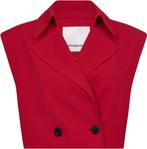 -10% CoCouture  CoCouture Cadeaucc crop waistcoat flame  m, Kleding | Dames, Jasjes, Kostuums en Pakken, Verzenden, Nieuw, Rood