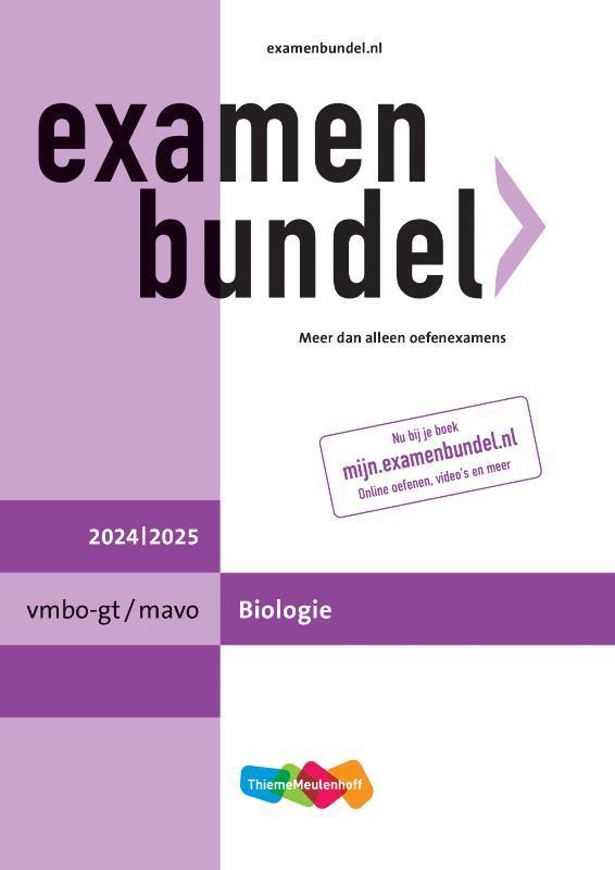 Examenbundel vmbo gtmavo Biologie 20242025 9789006373967, Boeken, Studieboeken en Cursussen, Zo goed als nieuw, Verzenden
