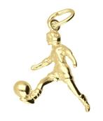 Gouden Voetbalster ketting hanger, Verzenden, Nieuw