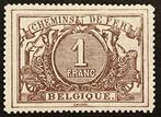 België 1882/1894 - Spoorwegzegel Rijkswapen - 2e emissie - 1, Postzegels en Munten, Gestempeld