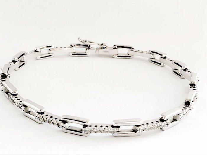 Armband - 18 karaat Witgoud - 1.05ct. tw. Diamant, Sieraden, Tassen en Uiterlijk, Armbanden