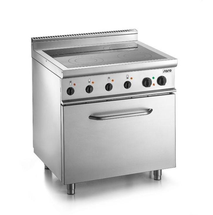 Keramisch fornuis met oven | 4 zones, Zakelijke goederen, Horeca | Keukenapparatuur, Nieuw in verpakking, Verzenden