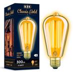 Classic Gold LED 4W Kooldraadlamp Edison Lichtbronnen, Huis en Inrichting, Lampen | Losse lampen, Nieuw, Verzenden