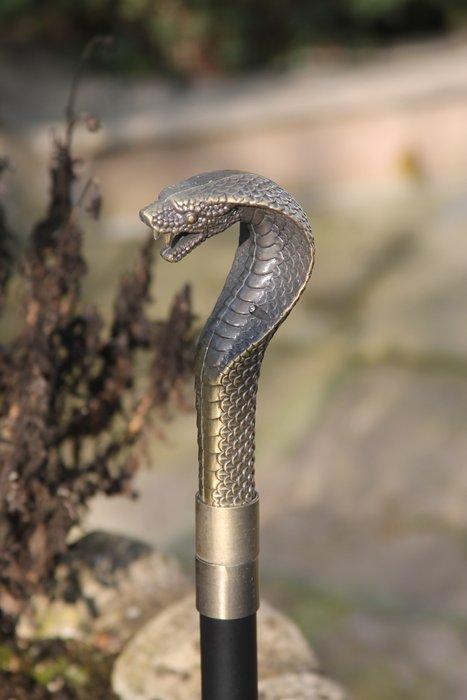 Wandelstok - cobra slang - Messing, Antiek en Kunst, Kunst | Designobjecten