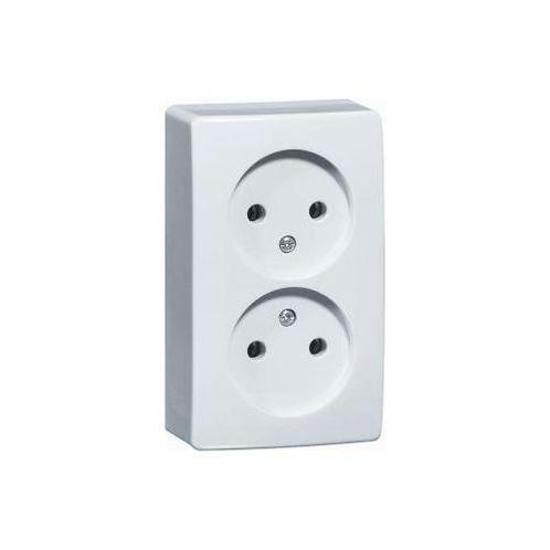 PEHA opbouw dubbele wandcontactdoos zonder randaarde, Doe-het-zelf en Verbouw, Elektra en Kabels, Nieuw, Ophalen of Verzenden