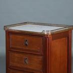 Smalle hoge Franse ladekast  Louis Seize stijl ca 1890 No300, Antiek en Kunst, Ophalen of Verzenden