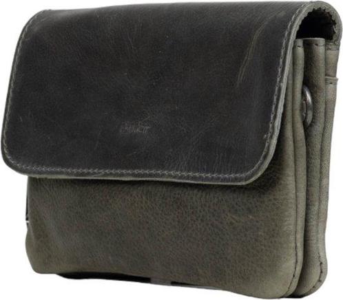DSTRCT Raider Road Schoudertas Clutch Leer Grijs, Sieraden, Tassen en Uiterlijk, Tassen | Schoudertassen, Verzenden