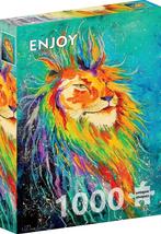 Rainbow Lion Puzzel (1000 stukjes) | Enjoy Puzzle - Puzzels, Hobby en Vrije tijd, Denksport en Puzzels, Verzenden, Nieuw