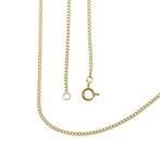 Gouden gourmet schakel ketting | 54 cm (schakelketting), Ophalen of Verzenden, Gebruikt, Overige kleuren, Goud
