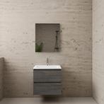 ACTIE BWS Badmeubel | Paris | Frey Oak 60 cm | Mat Wit, Ophalen of Verzenden, Nieuw, Bad
