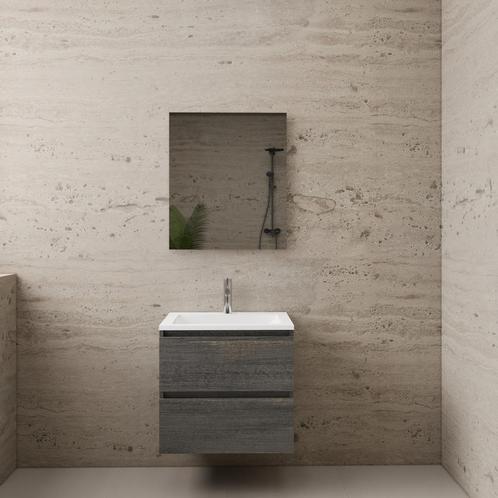 ACTIE BWS Badmeubel | Paris | Frey Oak 60 cm | Mat Wit, Doe-het-zelf en Verbouw, Sanitair, Bad, Nieuw, Ophalen of Verzenden
