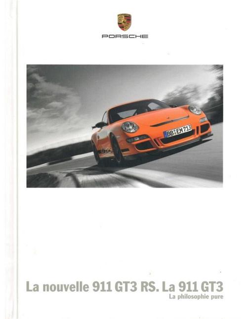 2007 PORSCHE 911 GT3 + RS HARDCOVER BROCHURE FRANS, Boeken, Auto's | Folders en Tijdschriften, Porsche