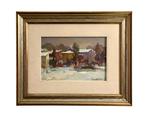 Giacomo Malfanti (1907-1998) - La neve in paese, Antiek en Kunst