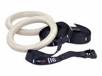 Lifemaxx Crossmaxx Houten Crossfit Ringen - Inclusief Straps, Verzenden, Nieuw