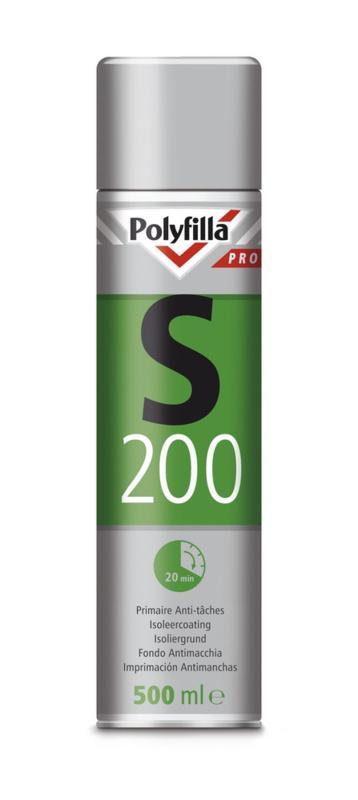 Polyfilla S200 Isoleercoating Spuitbus 500 ml, Doe-het-zelf en Verbouw, Verf, Beits en Lak, Nieuw, Ophalen of Verzenden