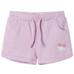 vidaXL Kindershorts met trekkoord 104 gemengd lila, Verzenden, Nieuw