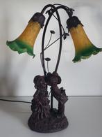 Antyczny design Lily Tiffany - Nachtlampje - Glas, Hars,