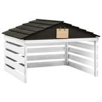 vidaXL Overkapping voor grasmaaier 78x74x54 cm vurenhout, Verzenden, Nieuw