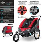 KESSER® Fietsaanhanger met vering - Max. 40kg - Rood, Verzenden, Nieuw