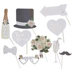 Bruiloft Photobooth Props 10st, Verzenden, Nieuw