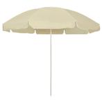 Strandparasol 240cm Zandgeel | Retourdeal 30% Korting, Tuin en Terras, Parasols, Nieuw, Waterdicht, Strandparasol, 2 tot 3 meter