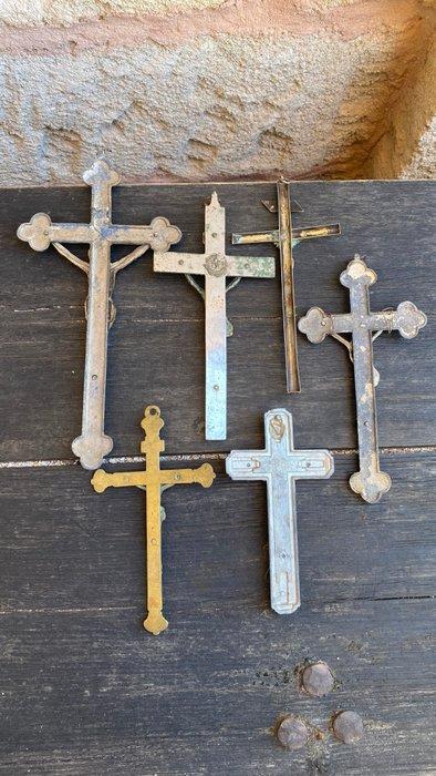 Kruis (6) - Metaal - 1910-1920, Antiek en Kunst, Kunst | Niet-Westerse kunst