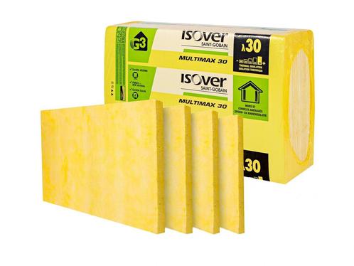 ISOVER Multimax 30 glaswol 90mm isolatieplaat 1350x600x90, Doe-het-zelf en Verbouw, Isolatie en Afdichting, Ophalen of Verzenden