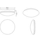 LED Plafondlamp - Trion Luka Ster - 18W - Aanpasbare Kleur -, Huis en Inrichting, Ophalen of Verzenden, Nieuw, Kunststof