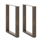 Tafelpoten 2 stuks U-vorm | 60x72cm | Tweedekansje OP=OP, Tafelpoot, 50 tot 100 cm, Vierkant, Nieuw