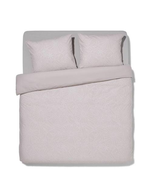 HEMA Dekbedovertrek katoen 240x200/220 beige stiksel, Huis en Inrichting, Slaapkamer | Beddengoed, Nieuw, Verzenden