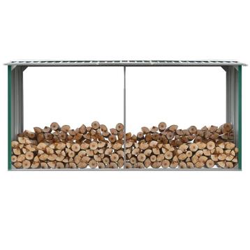 Brandhoutopslag Groen - 330x92x153 - Retourdeal - Tuinopslag beschikbaar voor biedingen