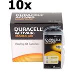 Duracell ActivAir 10MF Hg 0% 1.45V 100mAh hoortoestel bat..., Nieuw, Verzenden