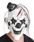 Psycho Clown Masker Latex met Haar en Hoedje | Nieuw!, Nieuw, Verzenden