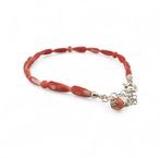 Koraal - Zilver - Armband - ambachtelijke bewerking, Verzamelen, Mineralen en Fossielen