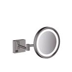Scheerspiegel AddStoris HansGrohe Met LED Licht Geborsteld, Ophalen of Verzenden, Nieuw, Chroom, Bad