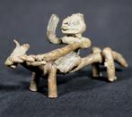 Figuur - Horse Rider - Bronze - Lobi - 9,2 cm - Burkina Faso