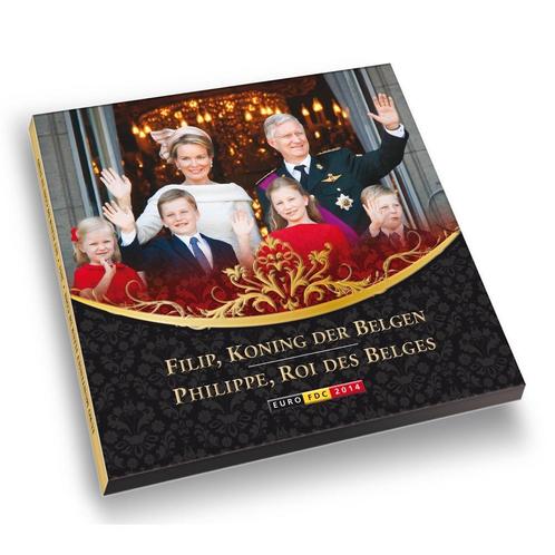 België FDC Set Koning Filip 2014, Postzegels en Munten, Munten | België, Verzenden