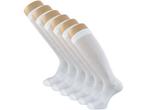 6 paar Compressie Kniekousen - SQOTTON® - Wit, Kleding | Heren, Sokken en Kousen, Verzenden, Nieuw
