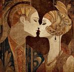 Eric Brumette - KISS ME ART DECO 6 - Toile L