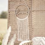 Houten Hangdecoratie Love met Macrame, Hobby en Vrije tijd, Ophalen of Verzenden, Nieuw