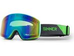 SINNER Pine Skibril - Groen frame + Groene spiegellens - One, Verzenden, Zo goed als nieuw