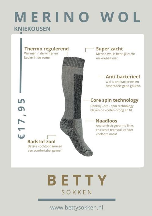 Merino wollen sokken - THERMO - KNIEKOUSEN - heavy, Kleding | Dames, Sokken en Kousen, Nieuw, Sokken en Kniesokken, Verzenden