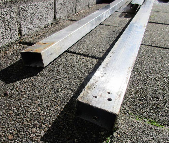 RVS Rechthoekige buis, Koker 365cm, Zakelijke goederen, Kantoor en Winkelinrichting | Winkel en Inventaris